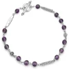 Amethyst Beaded Bracelet
