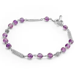Amethyst Beaded Bracelet