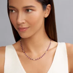 Amethyst Beaded Necklace