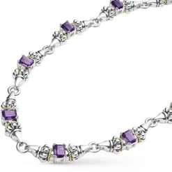 Amethyst Caviar Beaded Necklace