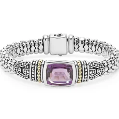 Amethyst Caviar Bracelet | 9mm