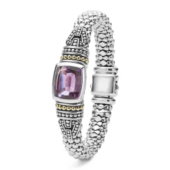 Amethyst Caviar Bracelet | 9mm