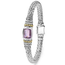Amethyst Caviar Bracelet | 6mm