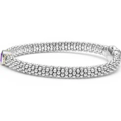 Amethyst Caviar Bracelet | 6mm