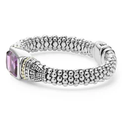 Amethyst Caviar Bracelet | 9mm
