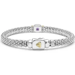 Amethyst Caviar Bracelet | 6mm