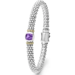 Amethyst Caviar Bracelet | 6mm