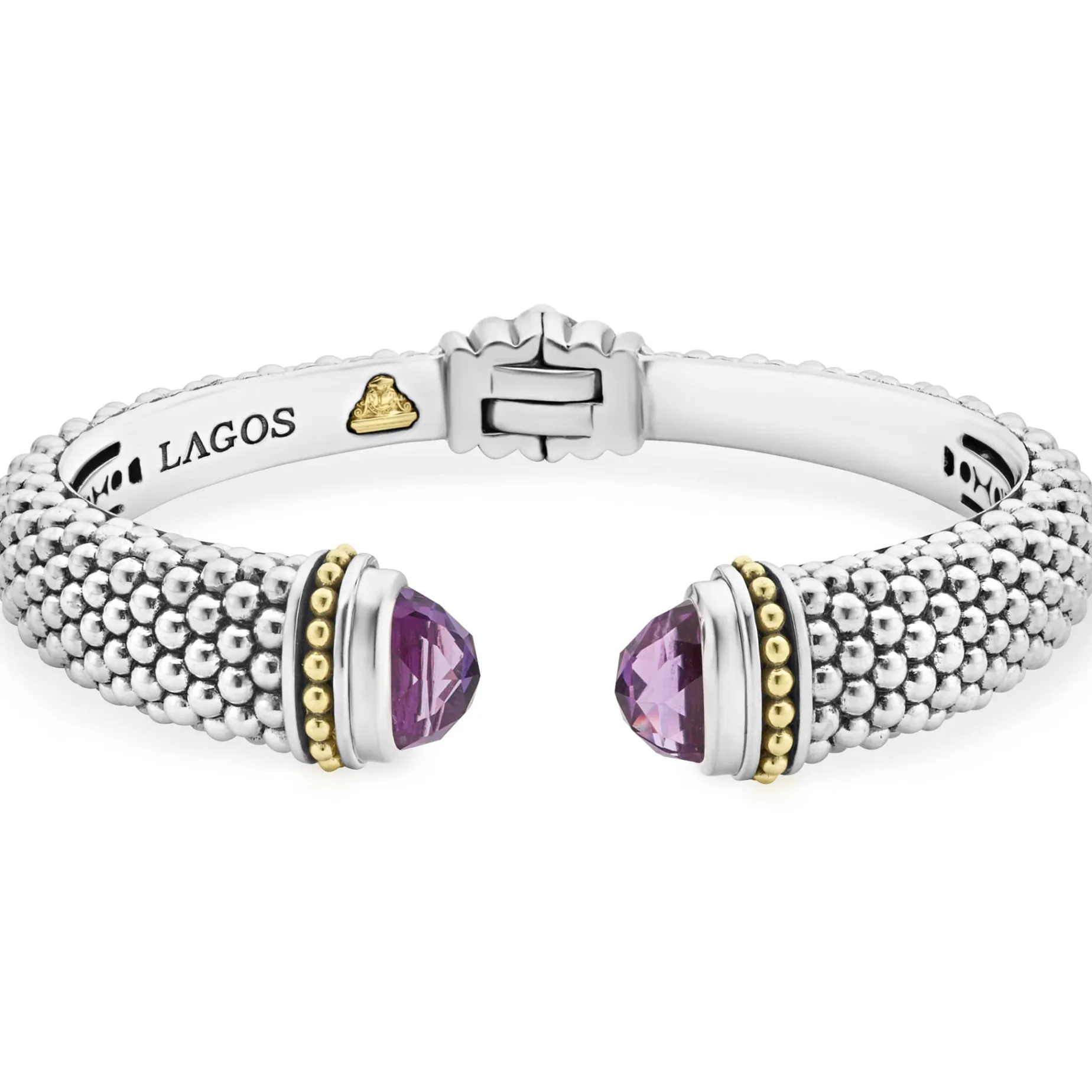Amethyst Cuff Bracelet | 12mm
