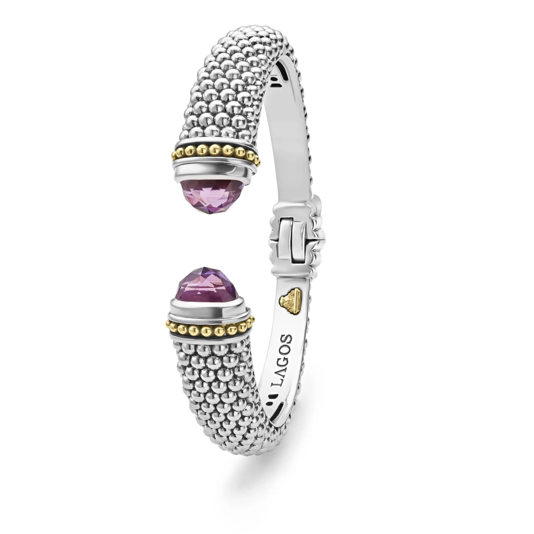Amethyst Cuff Bracelet | 12mm