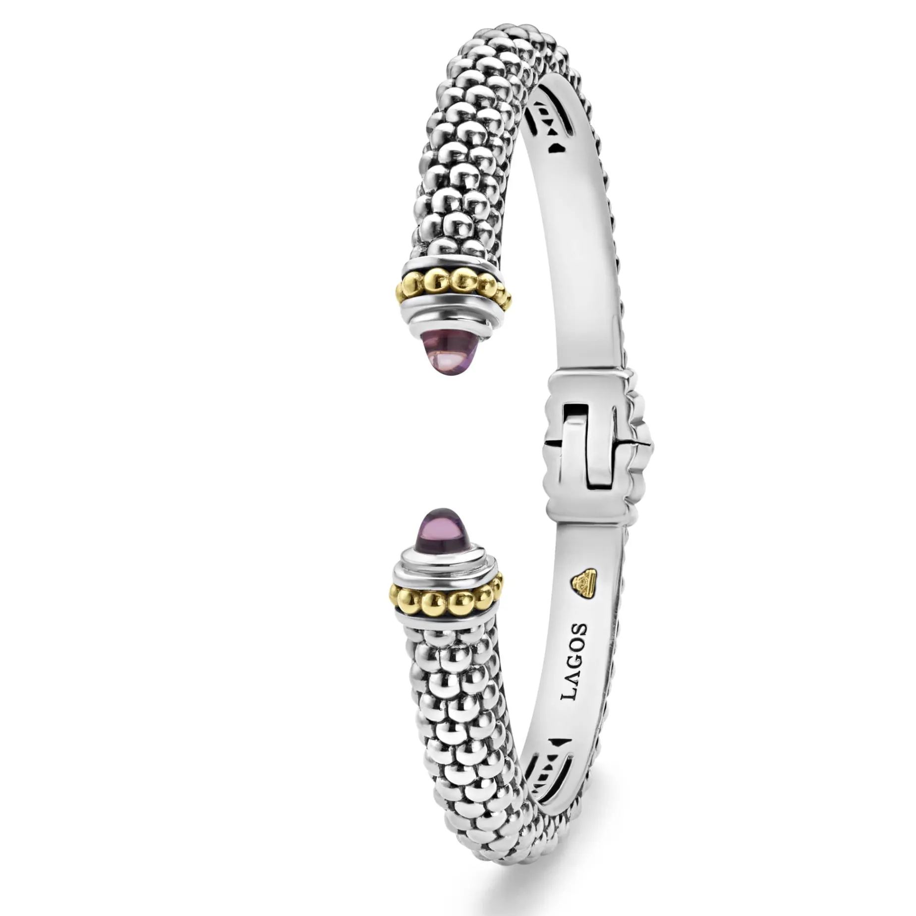 Amethyst Cuff Bracelet | 8mm