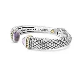 Amethyst Cuff Bracelet | 12mm