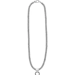 Beaded Circle Pendant Necklace