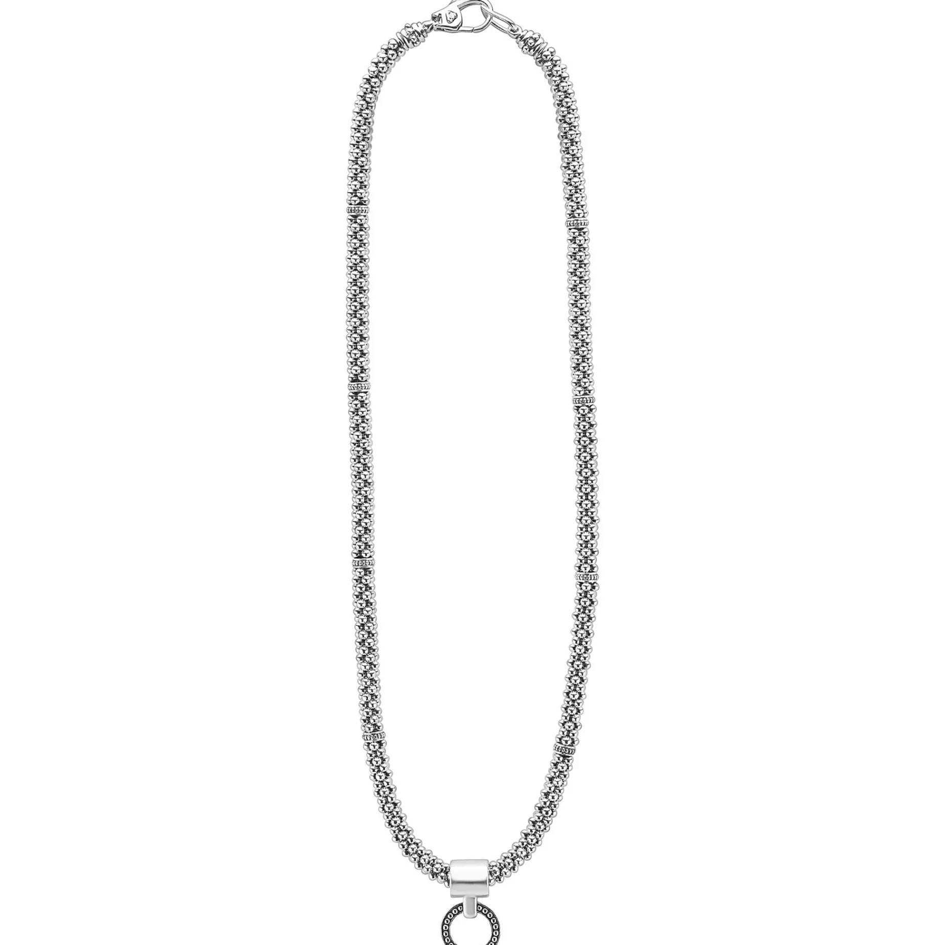 Beaded Circle Pendant Necklace