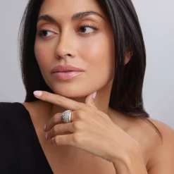 Beaded Statement Ring
