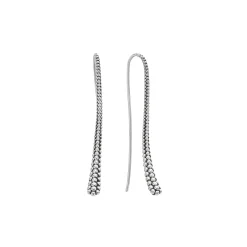 Beaded Thin Drop Earrings