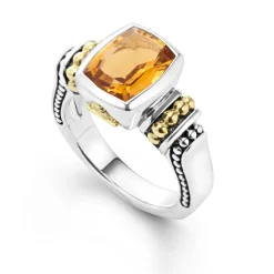 Bezel-Set Citrine Ring