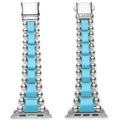 Blue Ceramic and Stainless Steel Watch Bracelet-42-49mm