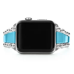 Blue Ceramic and Stainless Steel Watch Bracelet-42-49mm