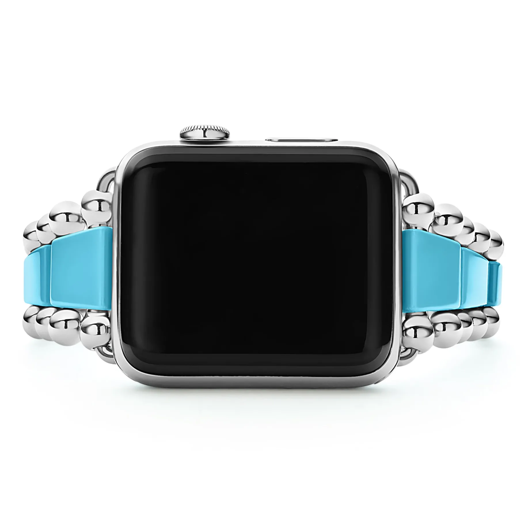 Blue Ceramic and Stainless Steel Watch Bracelet-42-49mm