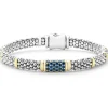 Blue Sapphire Caviar Bracelet | 6mm
