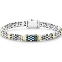 Blue Sapphire Caviar Bracelet | 6mm