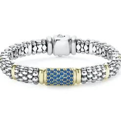 Blue Sapphire Caviar Bracelet | 9mm