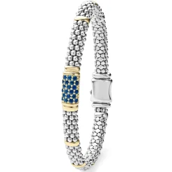 Blue Sapphire Caviar Bracelet | 6mm