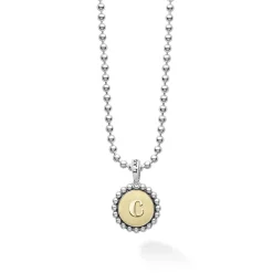 C Initial Charm Necklace