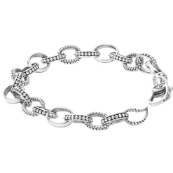 Caviar Bead Link Bracelet