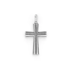 Caviar Beaded Cross Amulet