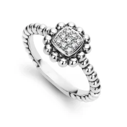 Caviar Square Diamond Ring