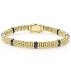 Ceramic and 18K Gold Caviar Bracelet | 6mm