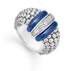 Ceramic Caviar Diamond Ring
