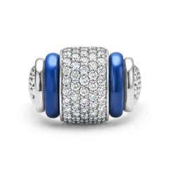 Ceramic Caviar Diamond Statement Ring