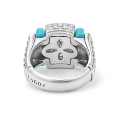 Ceramic Caviar Diamond Statement Ring