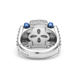 Ceramic Caviar Diamond Statement Ring