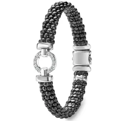 Ceramic Diamond Circle Bracelet | 9mm