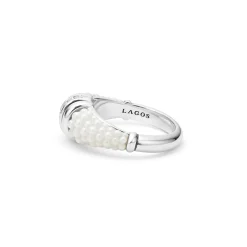 Ceramic Diamond Stacking Ring