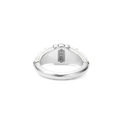 Ceramic Diamond Stacking Ring