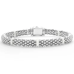 Ceramic Station Caviar Bracelet | 6mm