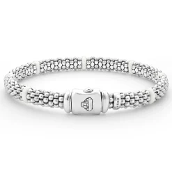 Ceramic Station Caviar Bracelet | 6mm