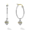 Charm Diamond Hoop Earrings