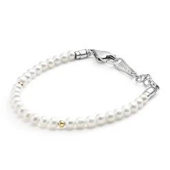 Childs First Gold Station Pearl Bracelet