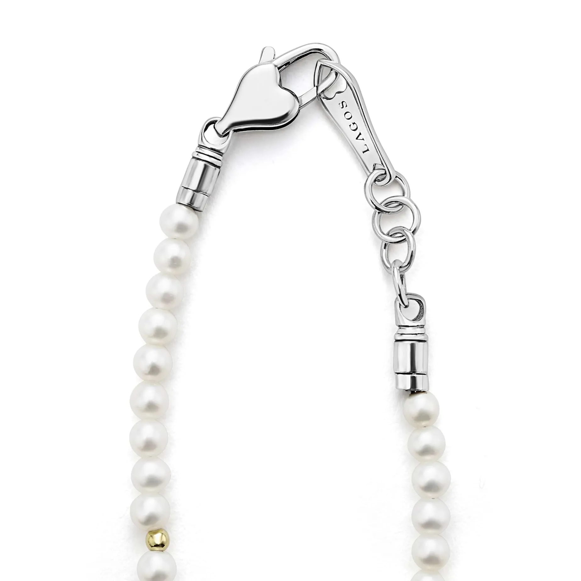 Childs First Gold Station Pearl Bracelet