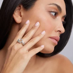 Circle Caviar Ring