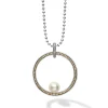 Circle Pearl Statement Necklace