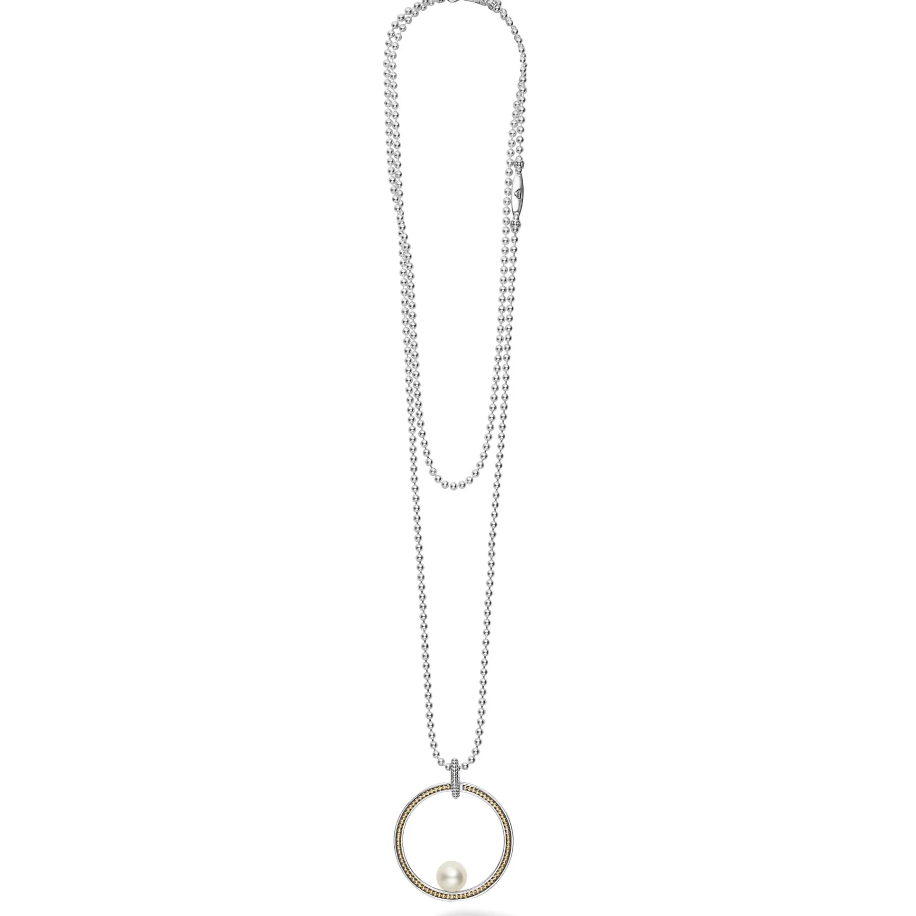 Circle Pearl Statement Necklace