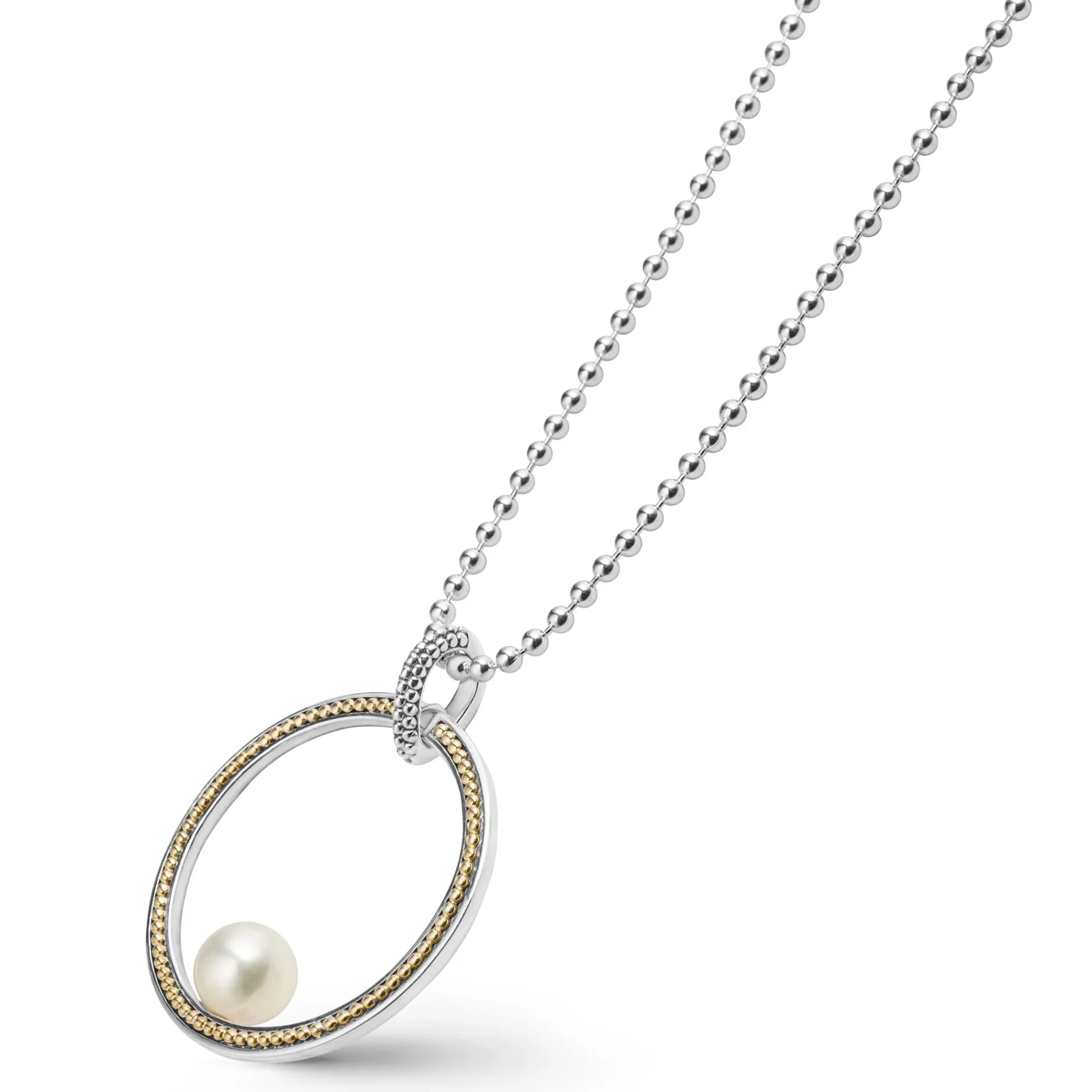 Circle Pearl Statement Necklace