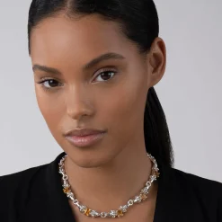 Citrine Caviar Beaded Necklace