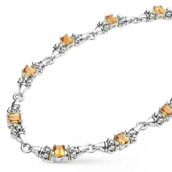 Citrine Caviar Beaded Necklace